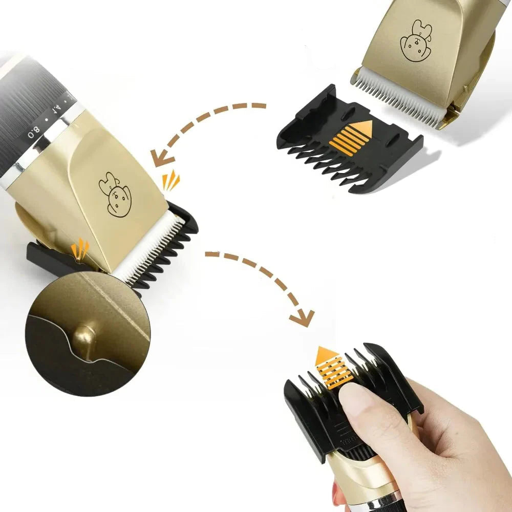 Electric dog clipper — Safe blades, cuts without pulling