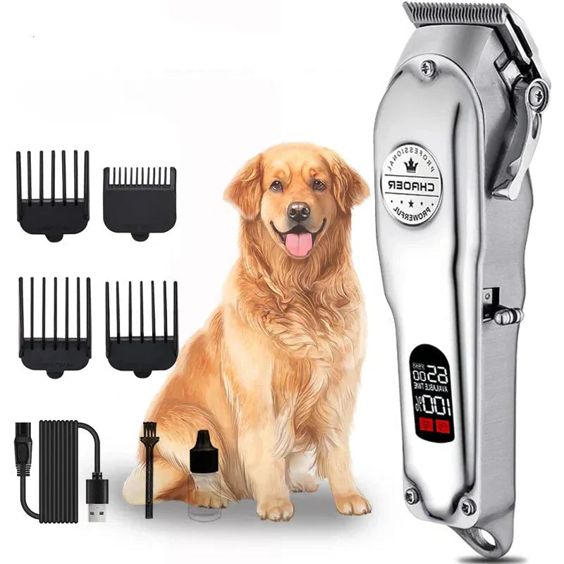 Electric dog clipper for long hair — For complete grooming