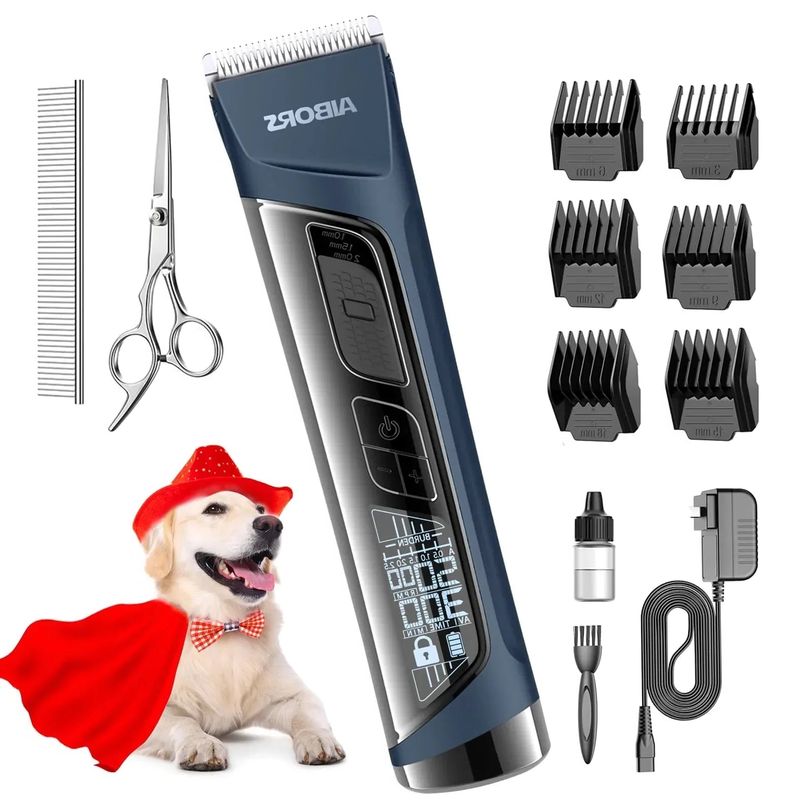 Professional dog clipper — Titanium blades & quiet motor